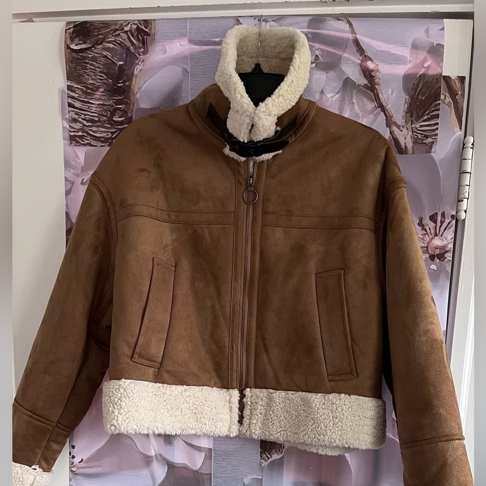VIRAL NEW ZARA DOUBLE-FACED JACKET LUXURY JACKET SIZE M - Picture 4 of 15